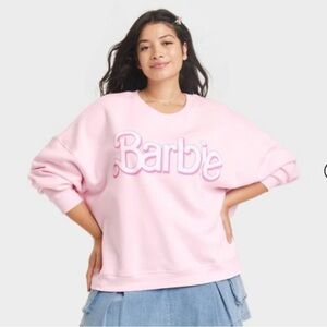 Women's Barbie Logo Graphic Sweatshirt - Pink